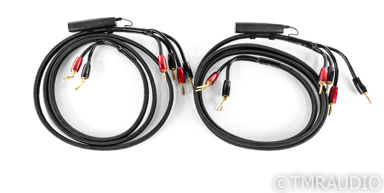 AudioQuest Rocket 88 Bi-Wire Speaker Cables; 8ft Pair; Gold Terminations; 72v DBS