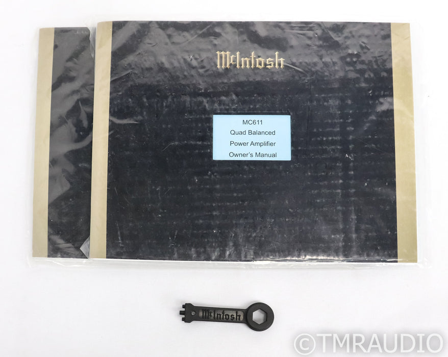 McIntosh MC611 Mono Power Amplifier; Pair; MC-611