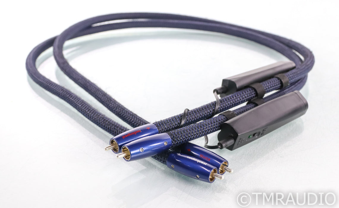 AudioQuest Water RCA Cables; 1m Pair Interconnects; 72v DBS