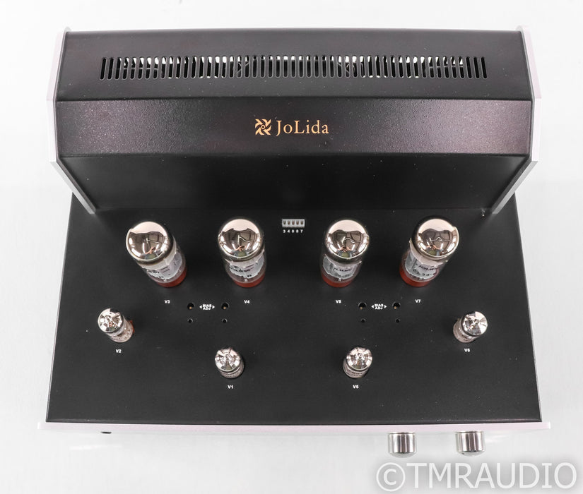 Jolida Audio JD302BRC Stereo Tube Integrated Amplifier; Silver; Remote; Silver; Remote