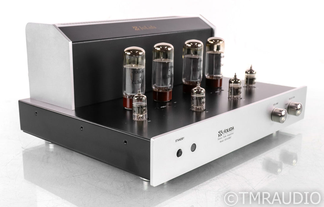 Jolida Audio JD302BRC Stereo Tube Integrated Amplifier; Silver; Remote; Silver; Remote