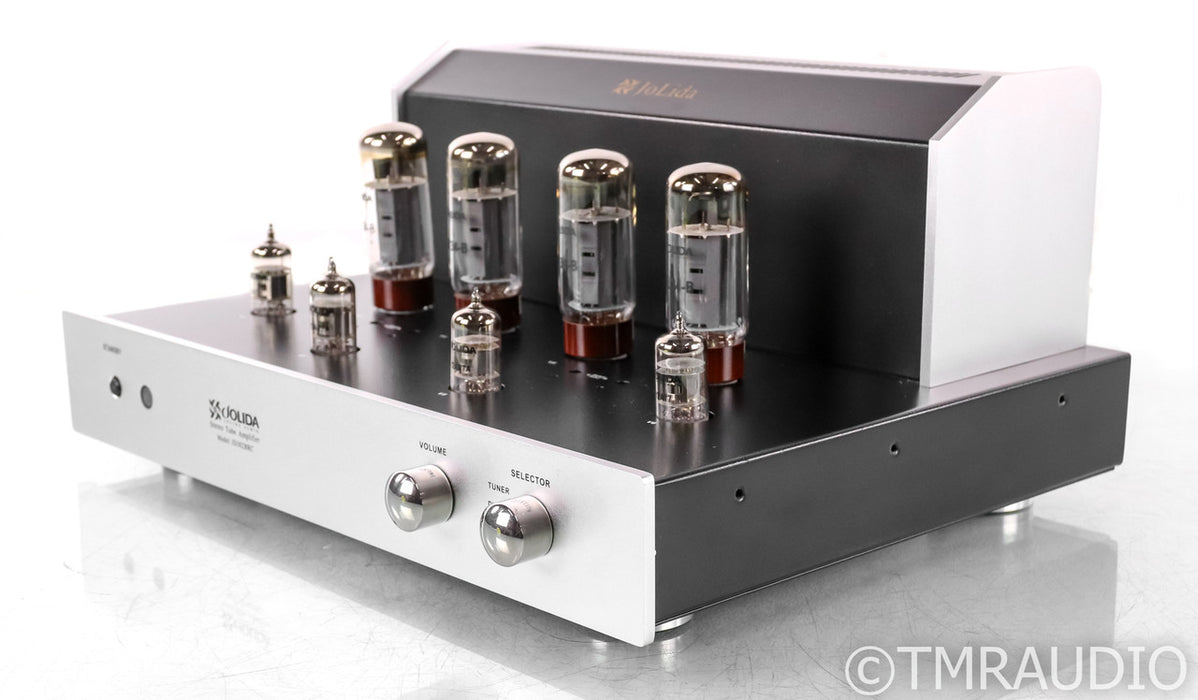 Jolida Audio JD302BRC Stereo Tube Integrated Amplifier; Silver; Remote; Silver; Remote
