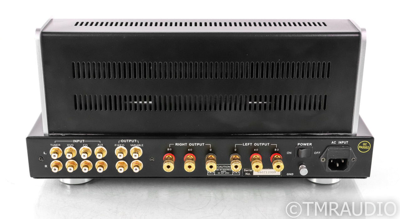 Jolida Audio JD302BRC Stereo Tube Integrated Amplifier; Silver; Remote; Silver; Remote