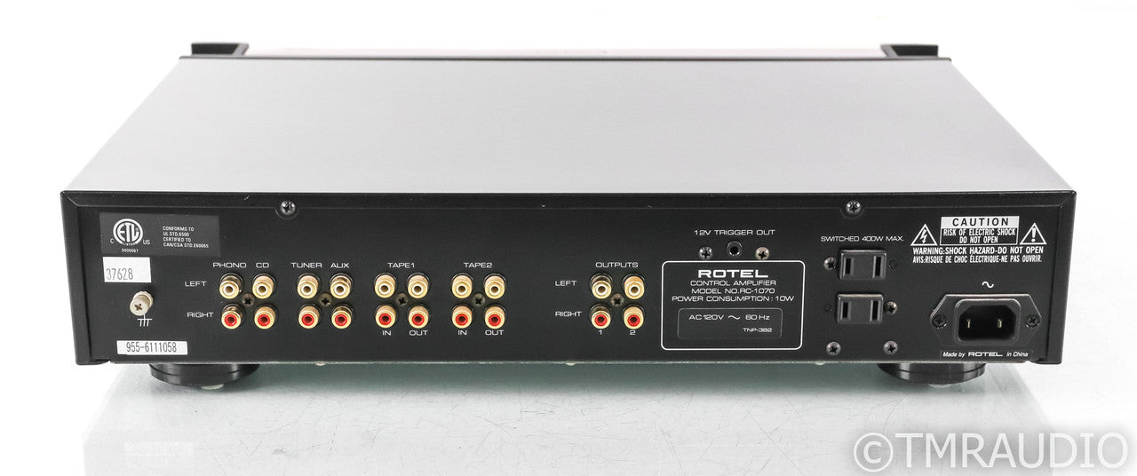Rotel RC-1070 Stereo Preamplifier; Remote; MM Phono; Silver; RC1070