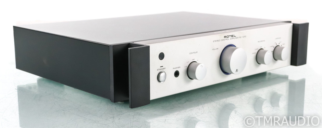 Rotel RC-1070 Stereo Preamplifier; Remote; MM Phono; Silver; RC1070