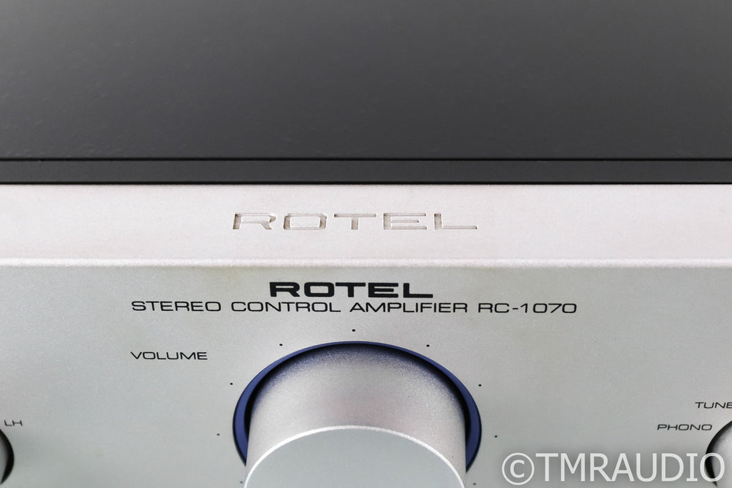 Rotel RC-1070 Stereo Preamplifier; Remote; MM Phono; Silver; RC1070
