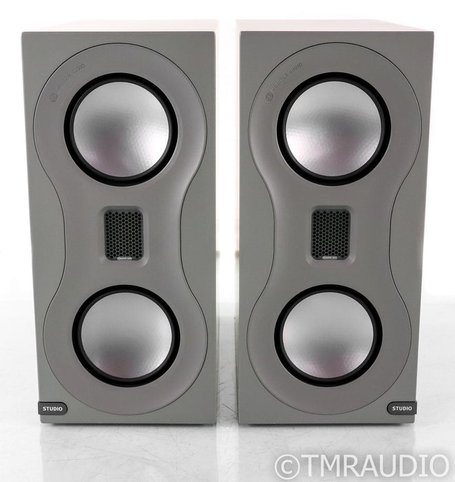 Monitor Audio Studio Bookshelf Speakers; Gray Pair