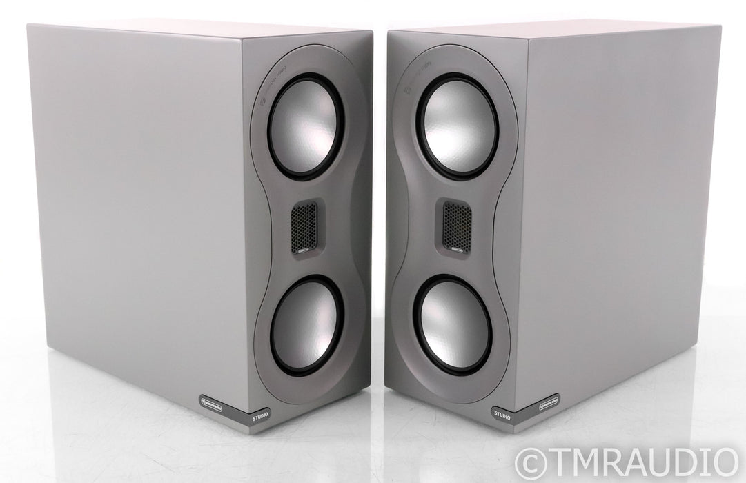 Monitor Audio Studio Bookshelf Speakers; Gray Pair; Gray Pair