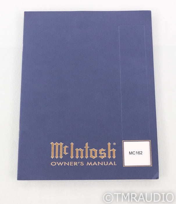 McIntosh MC162 Stereo Power Amplfiier; MC-162; MC-162