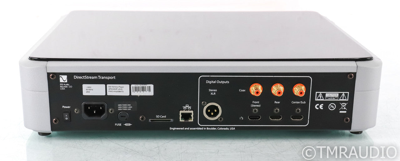 PS Audio DirectStream Memory Player CD / SACD Transport; DS; Silver; Remote; DS; Silver; Remote