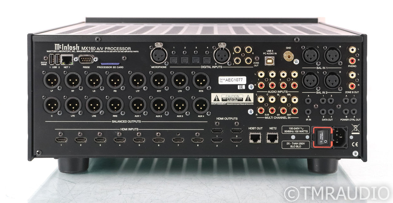 Mcintosh MX160 11.1 Channel Home Theater Processor; MX-160; 4K HD; Remote (Demo); MX-160; 4K HD; Remote (Demo)