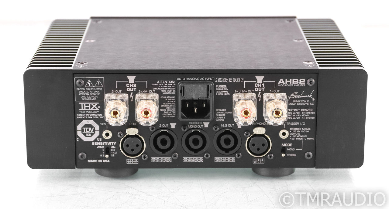 Benchmark AHB2 Stereo Power Amplifier; AHB-2; Black; AHB-2; Black