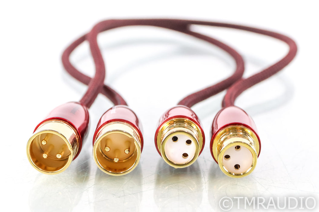 AudioQuest Red River XLR Cables; .5m Pair Balanced Interconnects; .5m Pair Balanced Interconnects