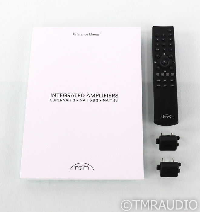 Naim SuperNait 3 Stereo Integrated Amplifier; MM Phono; Black; Remote (Open Box); MM Phono; Black; Remote (Open Box)