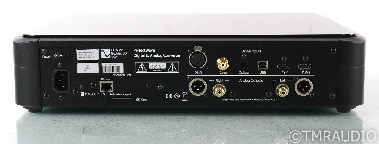 PS Audio PerfectWave DAC MK II w/ Bridge II; D/A Converter; Black; Remote (Used); D/A Converter; Black; Remote (Used)