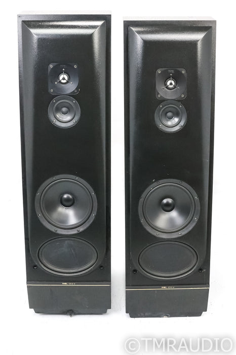 Thiel CS2 2 Floorstanding Speakers; CS 2.2; Black Ash Pair; AS-IS (Bad Surrounds)