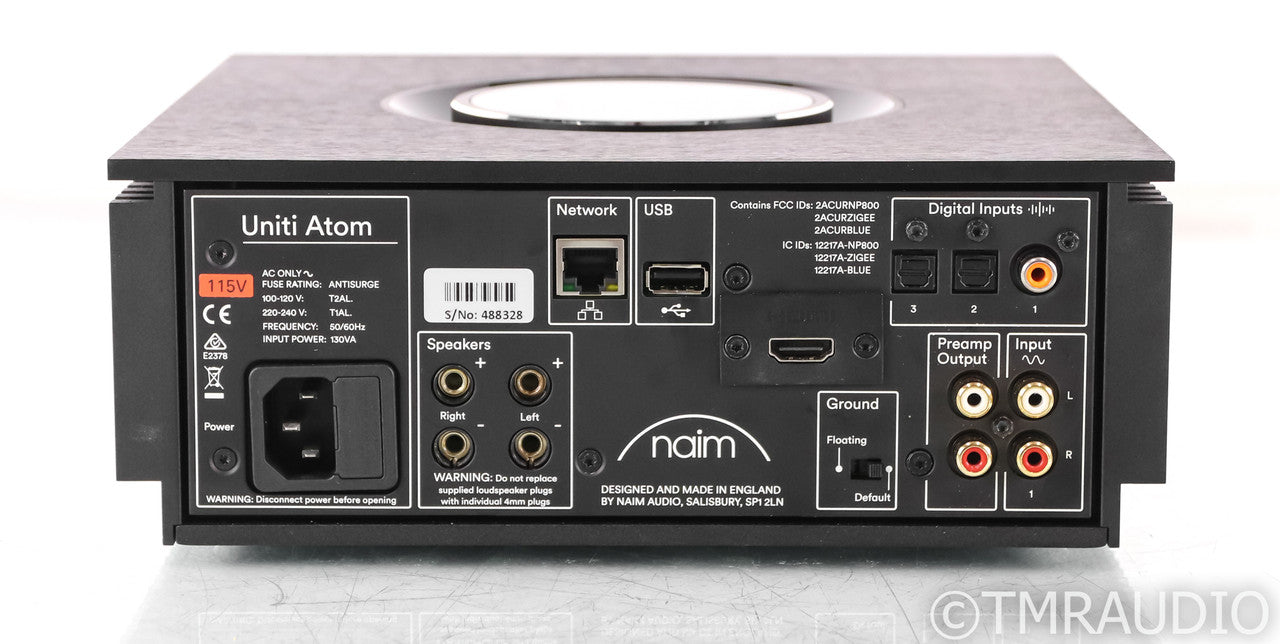Naim Uniti Atom Stereo Integrated Amplifier; DAC; Spotify Connect; Remote; DAC; Spotify Connect; Remote