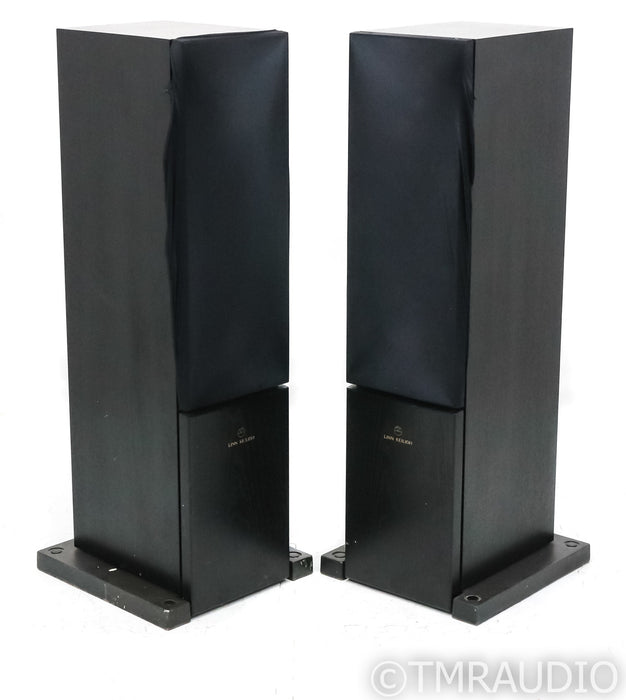 Linn Keilidh Floorstanding Speakers; Black Pair; Ku Stone Bases; Black Pair; Ku Stone Bases