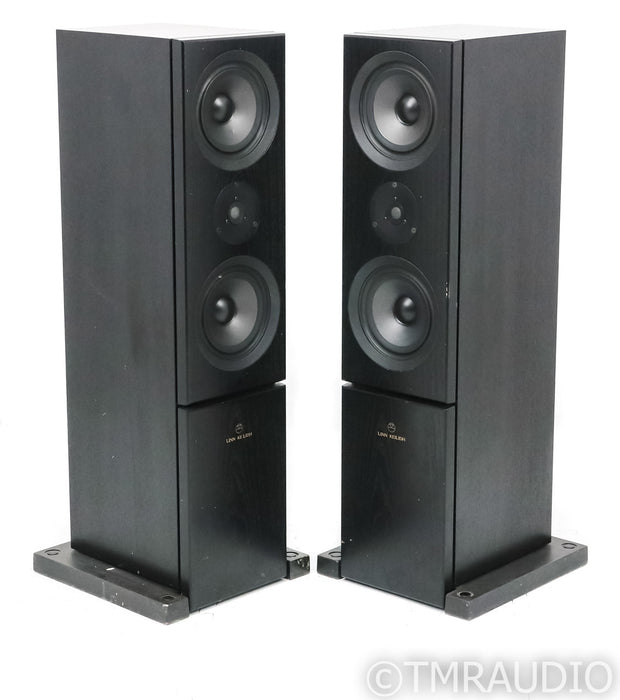 Linn Keilidh Floorstanding Speakers; Black Pair; Ku Stone Bases; Black Pair; Ku Stone Bases