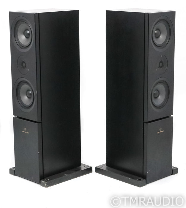 Linn Keilidh Floorstanding Speakers; Black Pair; Ku Stone Bases; Black Pair; Ku Stone Bases