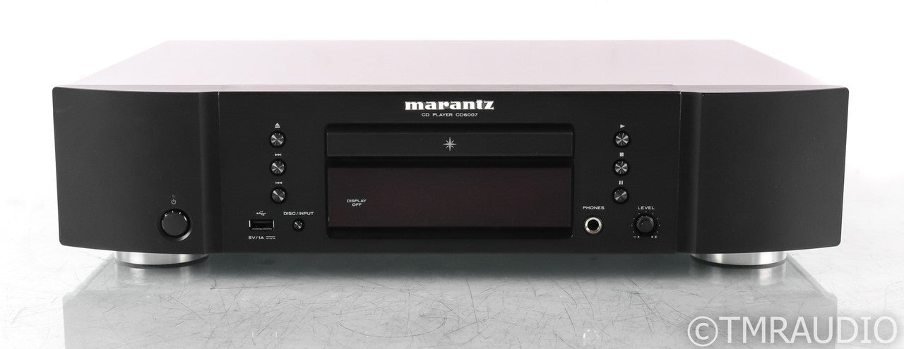 Marantz CD6007 CD Player; Black; Remote; Black; Remote