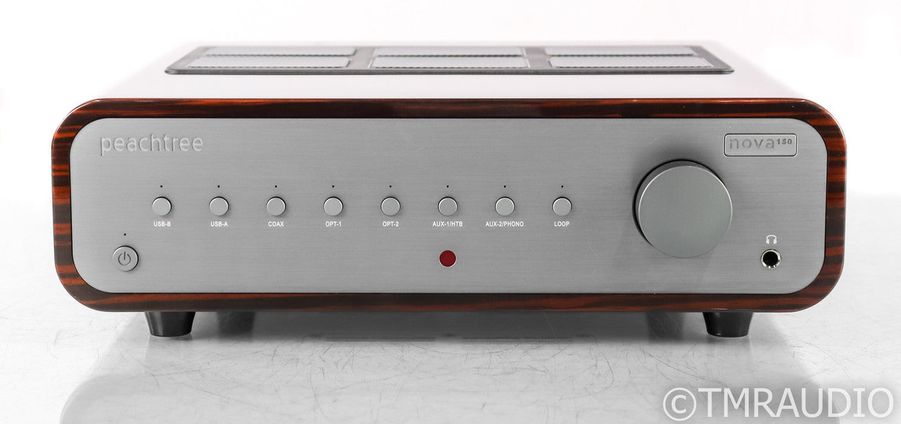 Peachtree Nova 150 Stereo Integrated Amplifier; Remote; MM Phono; DC; Wood; Remote; MM Phono; DC; Wood