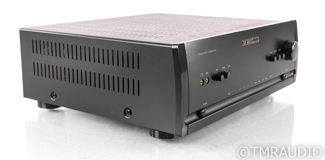 Parasound Halo 2.1 Stereo Integrated Amplifier; MM / MC Phono; Black; Remote; MM / MC Phono; Black; Remote