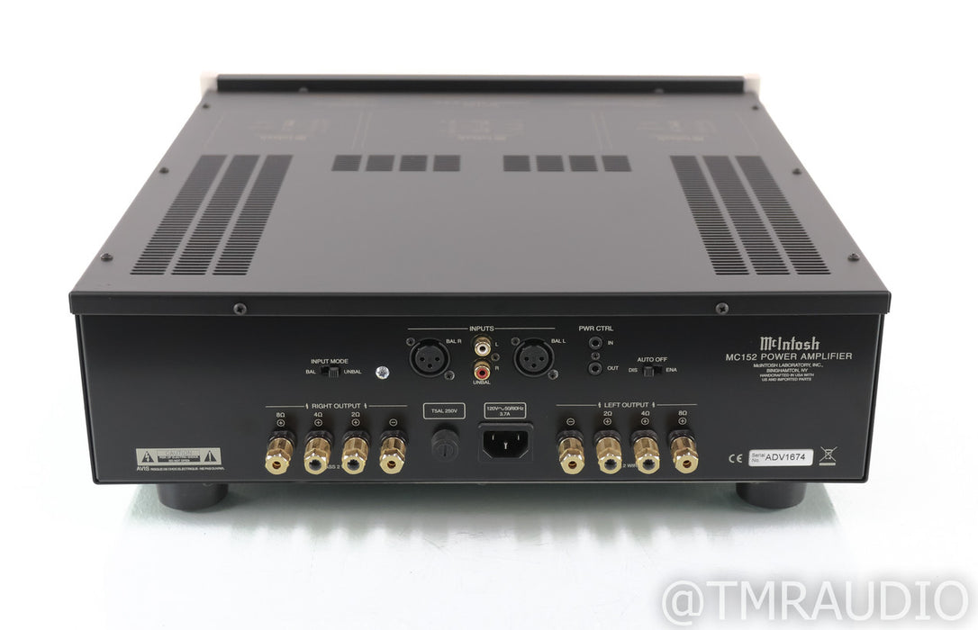 McIntosh MC152 Stereo Power Amplifier; MC-152