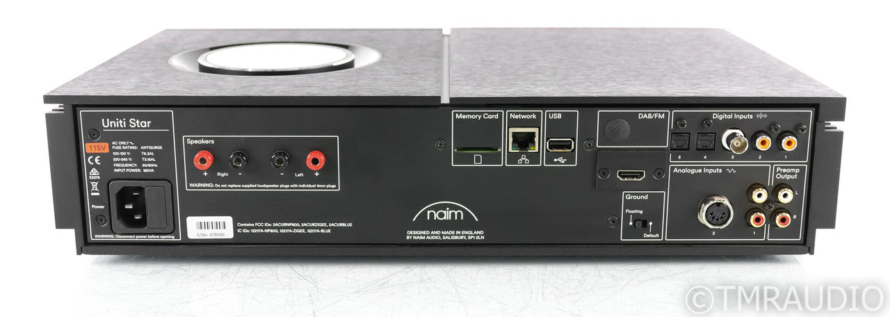 Naim Uniti Star Stereo Integrated Amplifier; CD / Network Streamer; Black; Remote; CD / Network Streamer; Black; Remote