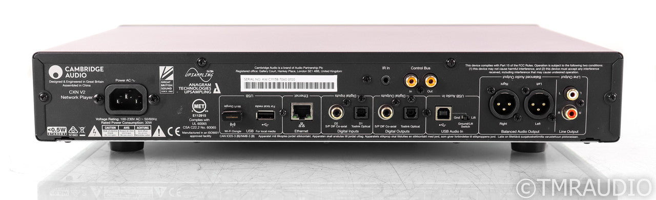 Cambridge Audio CXN v2 Network Streamer / DAC; Remote; Grey; D/A Converter; Remote; Grey; D/A Converter