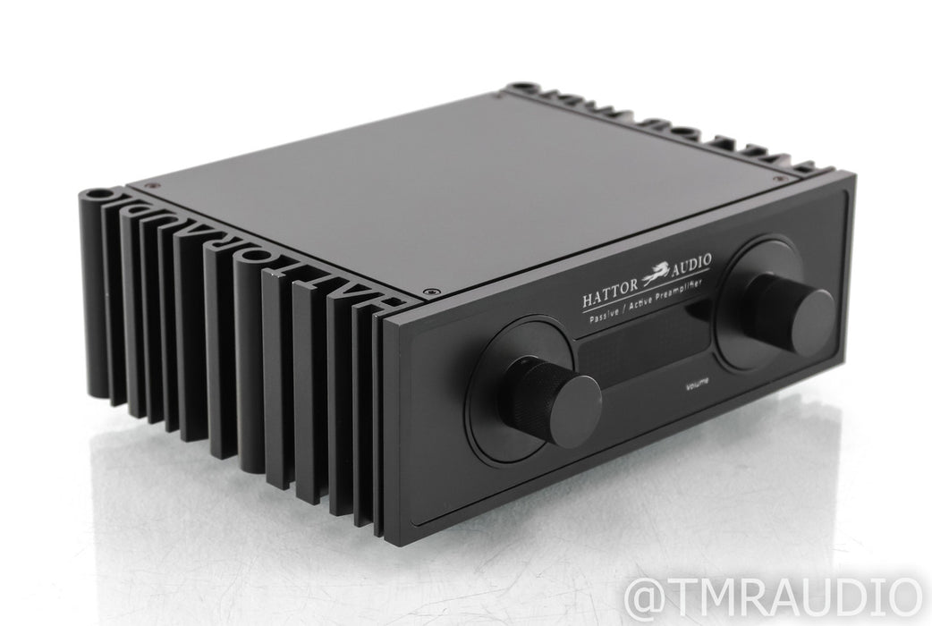 Hattor Audio Passive / Active Stereo Preamplifier; Low Noise PSU; Remote