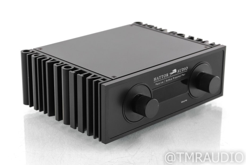 Hattor Audio Passive / Active Stereo Preamplifier; Low Noise PSU; Remote