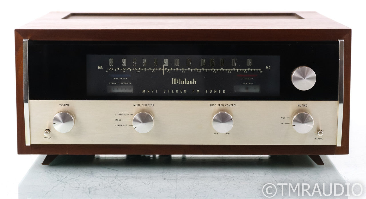 McIntosh MR78 Vintage Stereo Tube FM Tuner; MR-78; Walnut Cabinet; MR-78; Walnut Cabinet