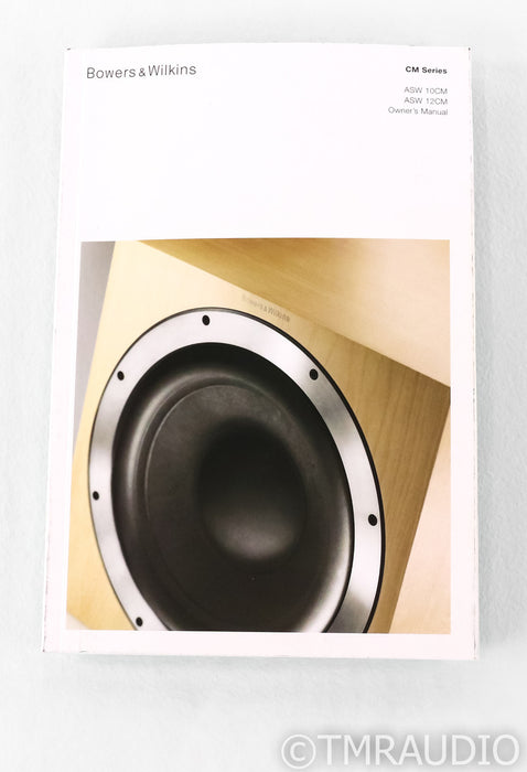 B&W ASW10CM 10" Powered Subwoofer; Gloss Black; Gloss Black