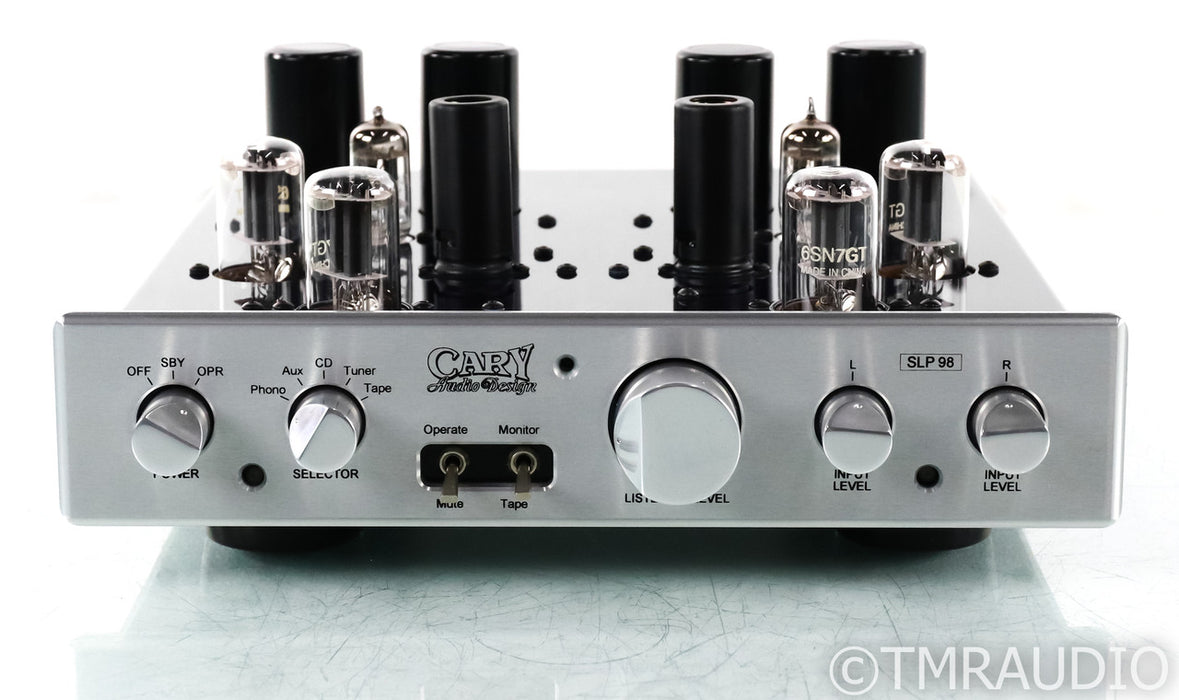 Cary Audio SLP 98P Stereo Tube Preamplifier; Remote; SLP98; MM Phono; F1 Mod; Remote; SLP98; MM Phono; F1 Mod