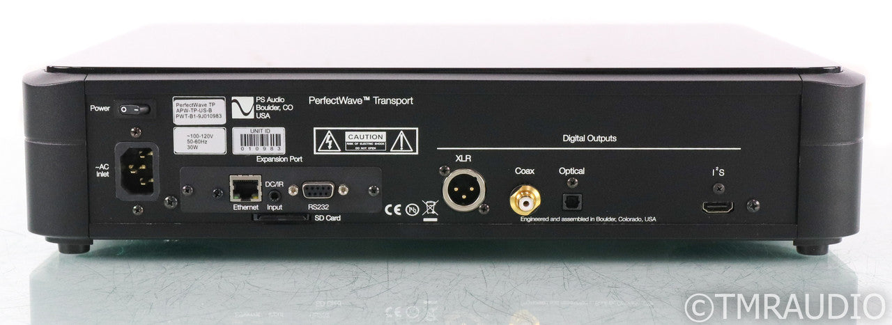 PS Audio PerfectWave Transport CD Player; PWT; Black; Remote; PWT; Black; Remote