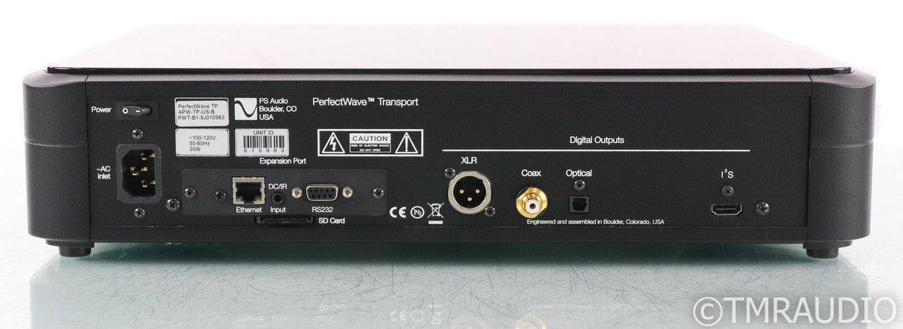 PS Audio PerfectWave Transport CD Player; PWT; Black; Remote