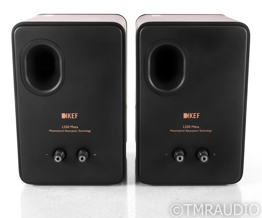 KEF LS50 Meta Bookshelf Speakers; LS-50; Black Pair; LS-50; Black Pair