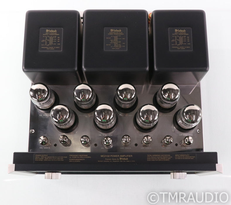 McIntosh MC2102 Stereo Tube Power Amplifier; MC-2102; MC-2102