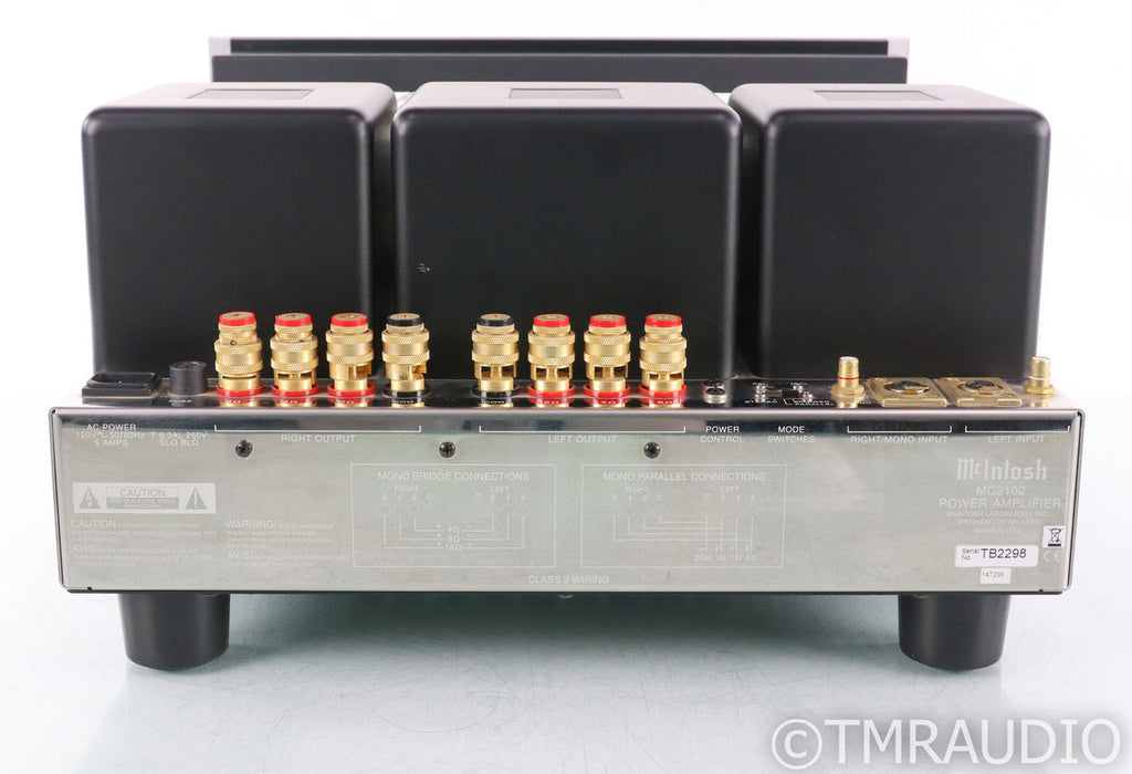 McIntosh MC2102 Stereo Tube Power Amplifier; MC-2102; MC-2102