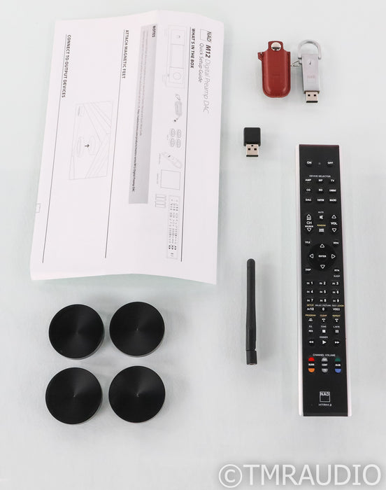 NAD M12 Masters Stereo Preamplifier / DAC; D/A Converter; Remote; USB; Bluetooth; D/A Converter; Remote; USB; Bluetooth