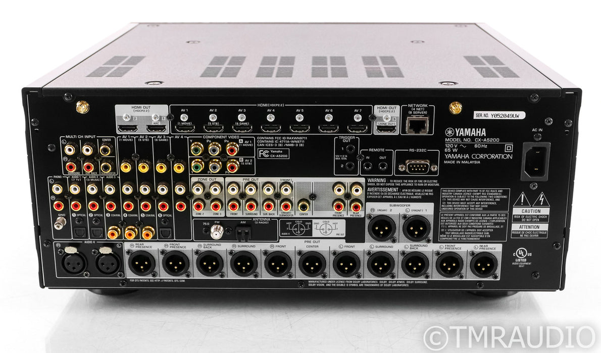 Yamaha CX-A5200 11.2 Channel Home Theater Processor; Aventage; MM Phono; DAC