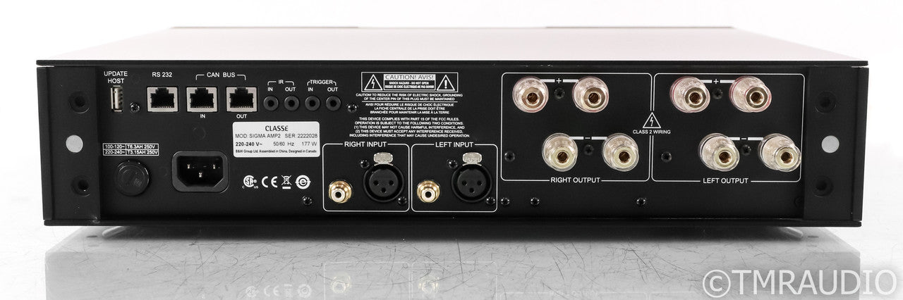 Classe Sigma Amp2 Stereo Power Amplifier; Amp-2; Amp-2