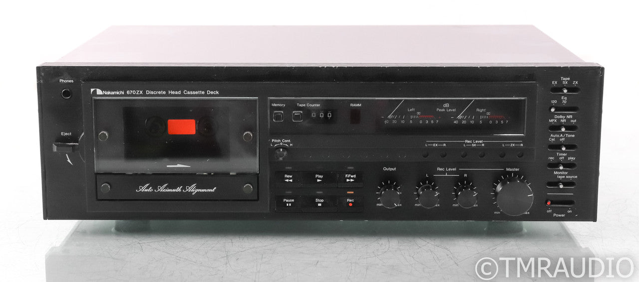 Nakamichi 670ZX Vintage Cassette Deck; Tape Recorder; 670-ZX; Tape
