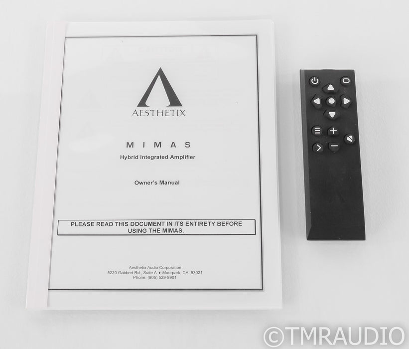 Aesthetix Mimas Stereo Tube Hybrid Integrated Amplifier; Silver; DAC Module; Silver; DAC Module