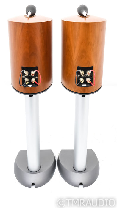 B&W Nautilus 805 Bookshelf Speakers; 805N; Cherry Pair w/ Stands