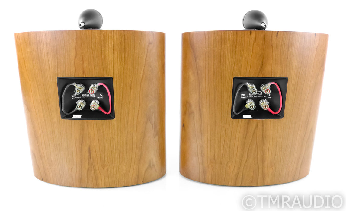 B&W Nautilus SCM1 Surround Speakers; Cherry Pair; SCM-1; Wall Mounts; Cherry Pair; SCM-1; Wall Mounts
