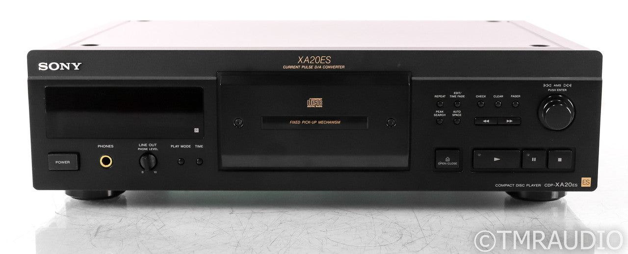 Sony CDP-XA20ES CD Player; Black; Remote; Black; Remote