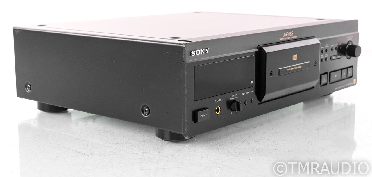 Sony CDP-XA20ES CD Player; Black; Remote; Black; Remote