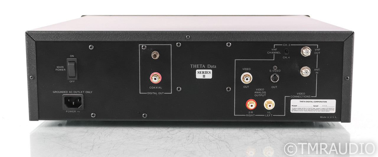 Theta Digital Data Series II Laser Disc Player; Black; Remote; Black; Remote